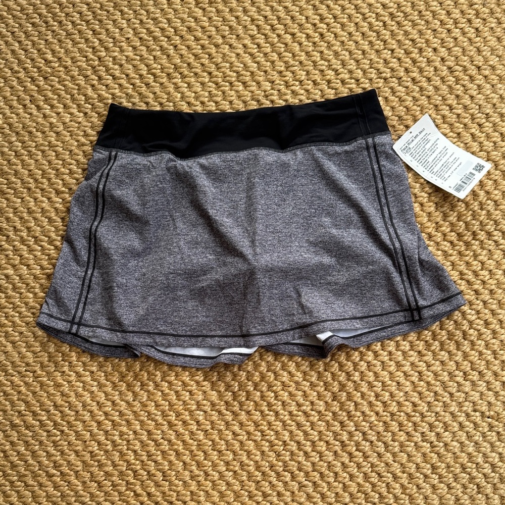 Lululemon Athletica Black and Gray Women's Skort